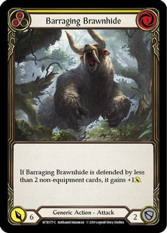 Barraging Brawnhide (Yellow) (WTR177) [Welcome to Rathe] 1st Edition - Deck Out Gaming
