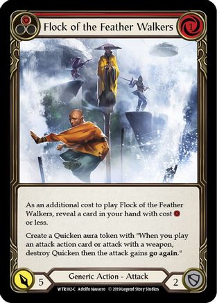 Flock of the Feather Walkers (Red) (WTR182) [Welcome to Rathe] Unlimited Edition Rainbow Foil - Deck Out Gaming