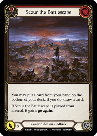 Scour the Battlescape (Red) (WTR194) [Welcome to Rathe] 1st Edition - Deck Out Gaming