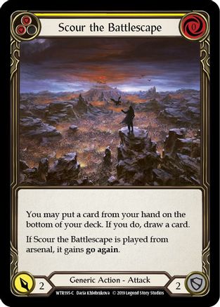 Scour the Battlescape (Yellow) (WTR195) [Welcome to Rathe] Unlimited Edition - Deck Out Gaming