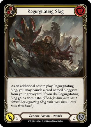 Regurgitating Slog (Yellow) (WTR198) [Welcome to Rathe] 1st Edition Rainbow Foil - Deck Out Gaming