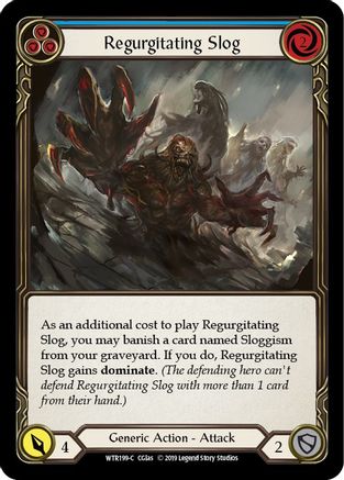 Regurgitating Slog (Blue) (WTR199) [Welcome to Rathe] 1st Edition Rainbow Foil - Deck Out Gaming