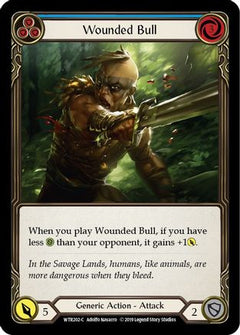 Wounded Bull (Blue) (WTR202) [Welcome to Rathe] 1st Edition Rainbow Foil - Deck Out Gaming