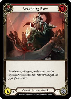 Wounding Blow (Red) (WTR203) [Welcome to Rathe] Unlimited Edition Rainbow Foil - Deck Out Gaming