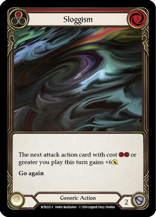 Sloggism (Red) (WTR221) [Welcome to Rathe] 1st Edition Rainbow Foil - Deck Out Gaming