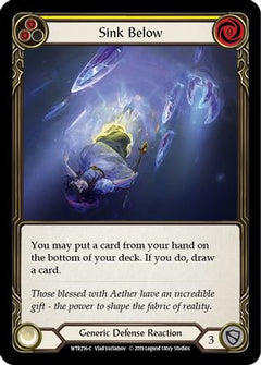 Sink Below (Yellow) (WTR216) [Welcome to Rathe] Unlimited Edition Rainbow Foil - Deck Out Gaming