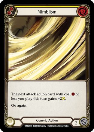 Nimblism (Yellow) (WTR219) [Welcome to Rathe] 1st Edition - Deck Out Gaming