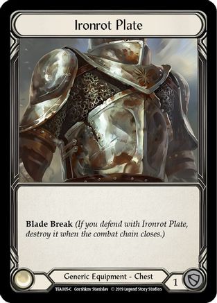 Ironrot Plate (TEA005) [Hero Deck: Dorinthea] 1st Edition - Deck Out Gaming