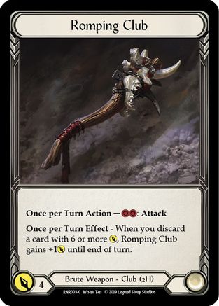 Romping Club (RNR003) [Hero Deck: Rhinar] 1st Edition - Deck Out Gaming