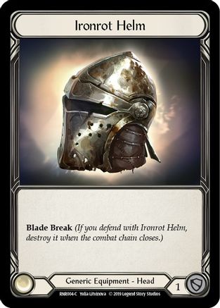 Ironrot Helm (RNR004) [Hero Deck: Rhinar] 1st Edition - Deck Out Gaming