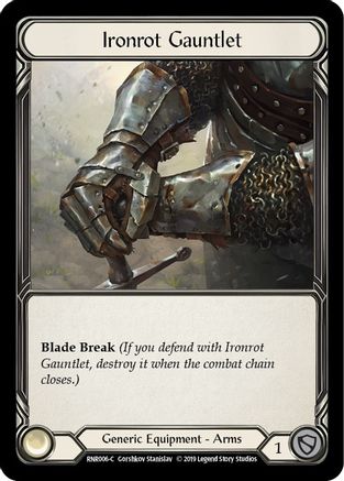 Ironrot Gauntlet (RNR006) [Hero Deck: Rhinar] 1st Edition - Deck Out Gaming