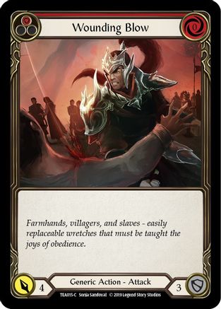 Wounding Blow (Red) (TEA015) [Hero Deck: Dorinthea] 1st Edition - Deck Out Gaming