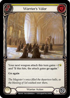 Warrior's Valor (Yellow) (TEA018) [Hero Deck: Dorinthea] 1st Edition - Deck Out Gaming