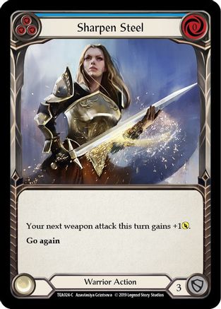 Sharpen Steel (Blue) (TEA024) [Hero Deck: Dorinthea] 1st Edition - Deck Out Gaming