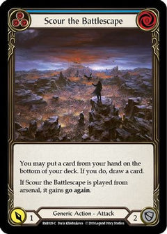 Scour the Battlescape (Blue) (RNR028) [Hero Deck: Rhinar] 1st Edition - Deck Out Gaming