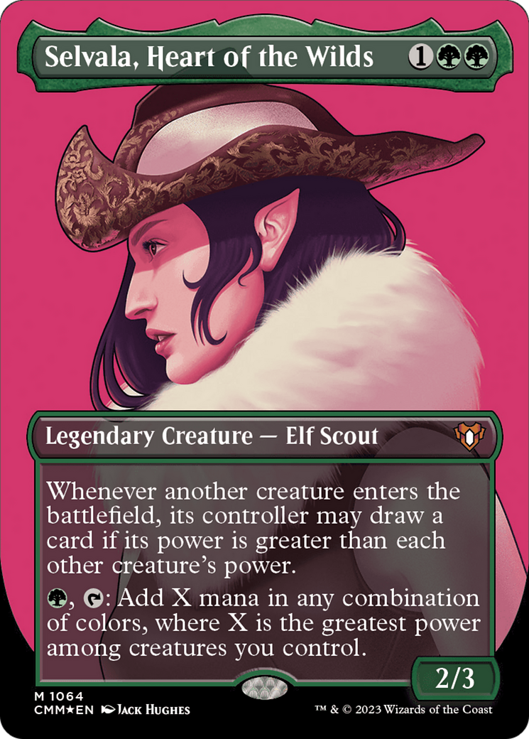 Selvala, Heart of the Wilds (Textured Foil) (1064) [Commander Masters] foil - Deck Out Gaming