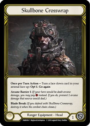 Skullbone Crosswrap (Golden) (FAB009) [Flesh and Blood: Promo Cards] 1st Edition Cold Foil - Deck Out Gaming