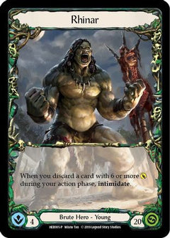 Rhinar - HER005 (HER005) [Flesh and Blood: Promo Cards] 1st Edition Rainbow Foil - Deck Out Gaming