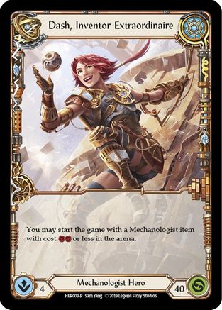 Dash, Inventor Extraordinaire -  HER009 (HER009) [Flesh and Blood: Promo Cards] 1st Edition Cold Foil - Deck Out Gaming