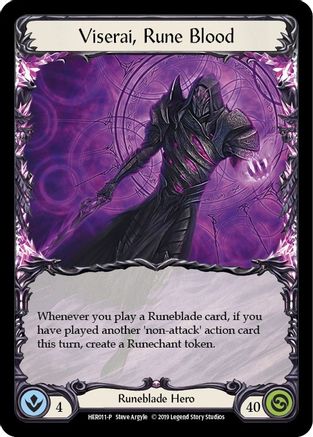 Viserai, Rune Blood - HER011 (HER011) [Flesh and Blood: Promo Cards] 1st Edition Cold Foil - Deck Out Gaming