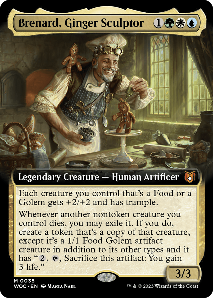 Brenard, Ginger Sculptor (Extended Art) (35) [Wilds of Eldraine Commander] - Deck Out Gaming