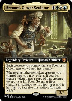 Brenard, Ginger Sculptor (Extended Art) (35) [Wilds of Eldraine Commander] - Deck Out Gaming
