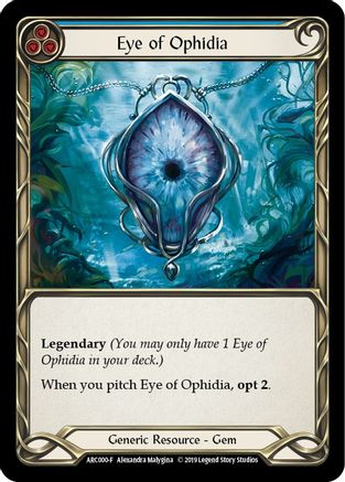 Eye of Ophidia (ARC000) [Arcane Rising] 1st Edition Cold Foil - Deck Out Gaming