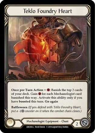 Teklo Foundry Heart (ARC004) [Arcane Rising] Unlimited Edition Rainbow Foil - Deck Out Gaming