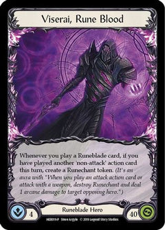 Viserai, Rune Blood (Rainbow) - HER019 (HER019) [Flesh and Blood: Promo Cards] 1st Edition Rainbow Foil - Deck Out Gaming