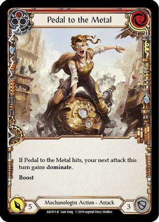 Pedal to the Metal (Red) (ARC011) [Arcane Rising] 1st Edition - Deck Out Gaming