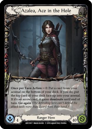 Azalea, Ace in the Hole // Viserai, Rune Blood (ARC038) [Arcane Rising] 1st Edition - Deck Out Gaming