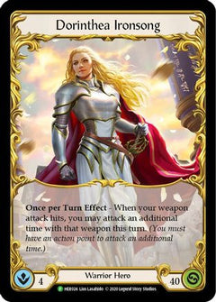 Dorinthea Ironsong (Rainbow) - HER024 (HER024) [Flesh and Blood: Promo Cards] 1st Edition Rainbow Foil - Deck Out Gaming