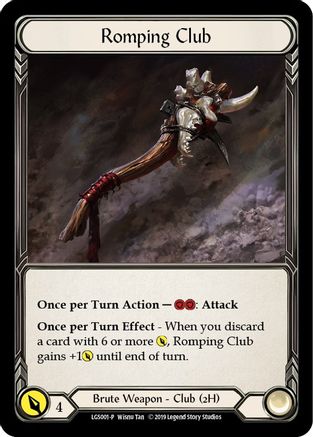 Romping Club - LGS001 (LGS001) [Flesh and Blood: Promo Cards] 1st Edition Cold Foil - Deck Out Gaming