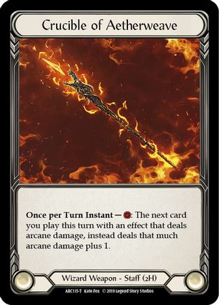 Crucible of Aetherweave // Nebula Blade (ARC115) [Arcane Rising] Unlimited Edition - Deck Out Gaming