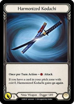 Harmonized Kodachi - LGS003 (LGS003) [Flesh and Blood: Promo Cards] 1st Edition Cold Foil - Deck Out Gaming