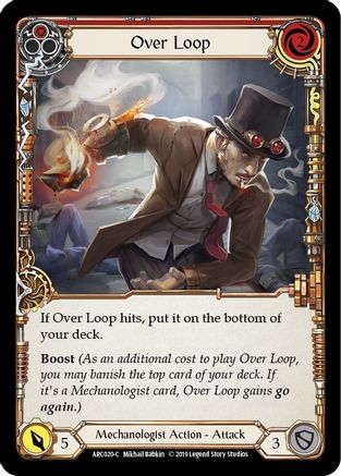 Over Loop (Red) (ARC020) [Arcane Rising] 1st Edition Rainbow Foil - Deck Out Gaming
