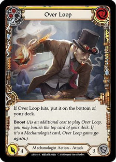Over Loop (Yellow) (ARC021) [Arcane Rising] 1st Edition Rainbow Foil - Deck Out Gaming