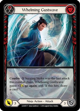 Whelming Gustwave (Red) - LGS007 (LGS007) [Flesh and Blood: Promo Cards] 1st Edition - Deck Out Gaming