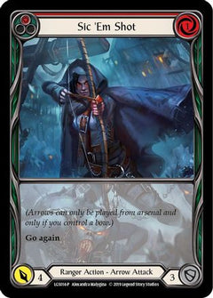 Sic 'Em Shot (Red) - LGS014 (LGS014) [Flesh and Blood: Promo Cards] 1st Edition - Deck Out Gaming