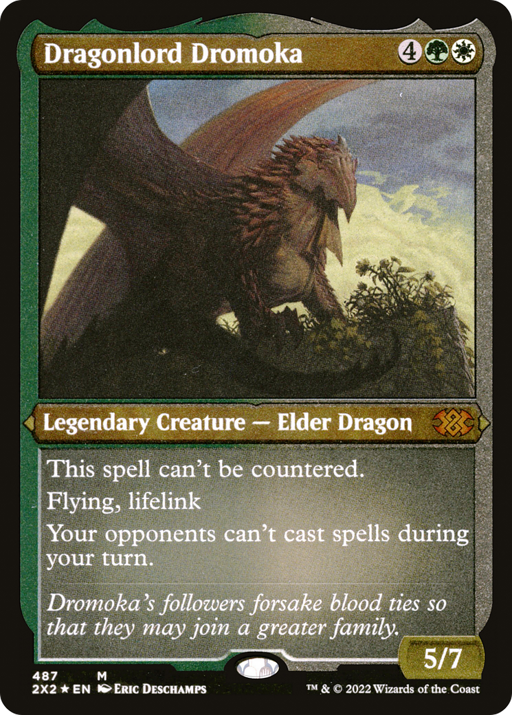Dragonlord Dromoka (Foil Etched) (487) [Double Masters 2022] foil - Deck Out Gaming