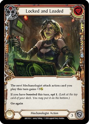 Locked and Loaded (Red) (ARC032) [Arcane Rising] 1st Edition Rainbow Foil - Deck Out Gaming