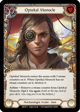 Optekal Monocle (ARC037) [Arcane Rising] Unlimited Edition Rainbow Foil - Deck Out Gaming