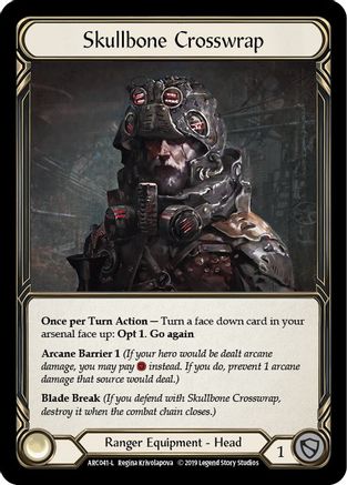Skullbone Crosswrap (ARC041) [Arcane Rising] 1st Edition Cold Foil - Deck Out Gaming