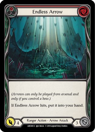 Endless Arrow (ARC045) [Arcane Rising] 1st Edition Rainbow Foil - Deck Out Gaming