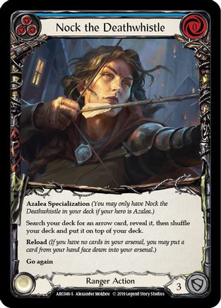 Nock the Deathwhistle (ARC046) [Arcane Rising] 1st Edition Rainbow Foil - Deck Out Gaming