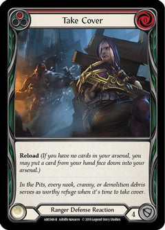 Take Cover (Red) (ARC048) [Arcane Rising] 1st Edition Rainbow Foil - Deck Out Gaming