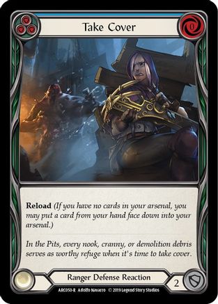 Take Cover (Blue) (ARC050) [Arcane Rising] Unlimited Edition - Deck Out Gaming