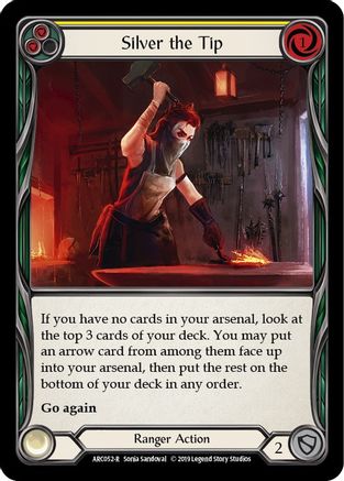 Silver the Tip (Yellow) (ARC052) [Arcane Rising] Unlimited Edition - Deck Out Gaming