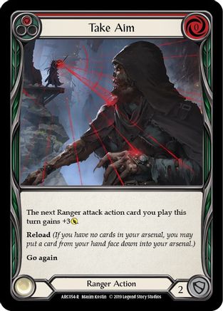 Take Aim (Red) (ARC054) [Arcane Rising] Unlimited Edition Rainbow Foil - Deck Out Gaming