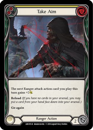 Take Aim (Yellow) (ARC055) [Arcane Rising] Unlimited Edition Rainbow Foil - Deck Out Gaming